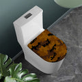 Dark Brown Camouflage Print Toilet Lid Cover