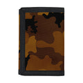 Dark Brown Camouflage Print Trifold Wallet