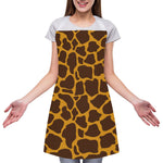 Dark Brown Cow Print Adjustable Apron