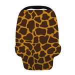 Dark Brown Cow Print Baby Seat Cover