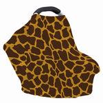 Dark Brown Cow Print Baby Seat Cover