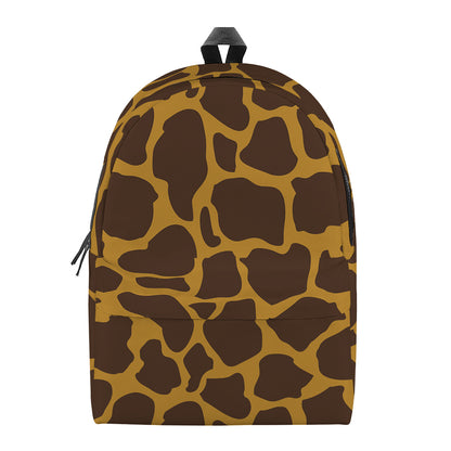 Dark Brown Cow Print Backpack