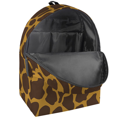 Dark Brown Cow Print Backpack