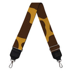 Dark Brown Cow Print Bag Strap