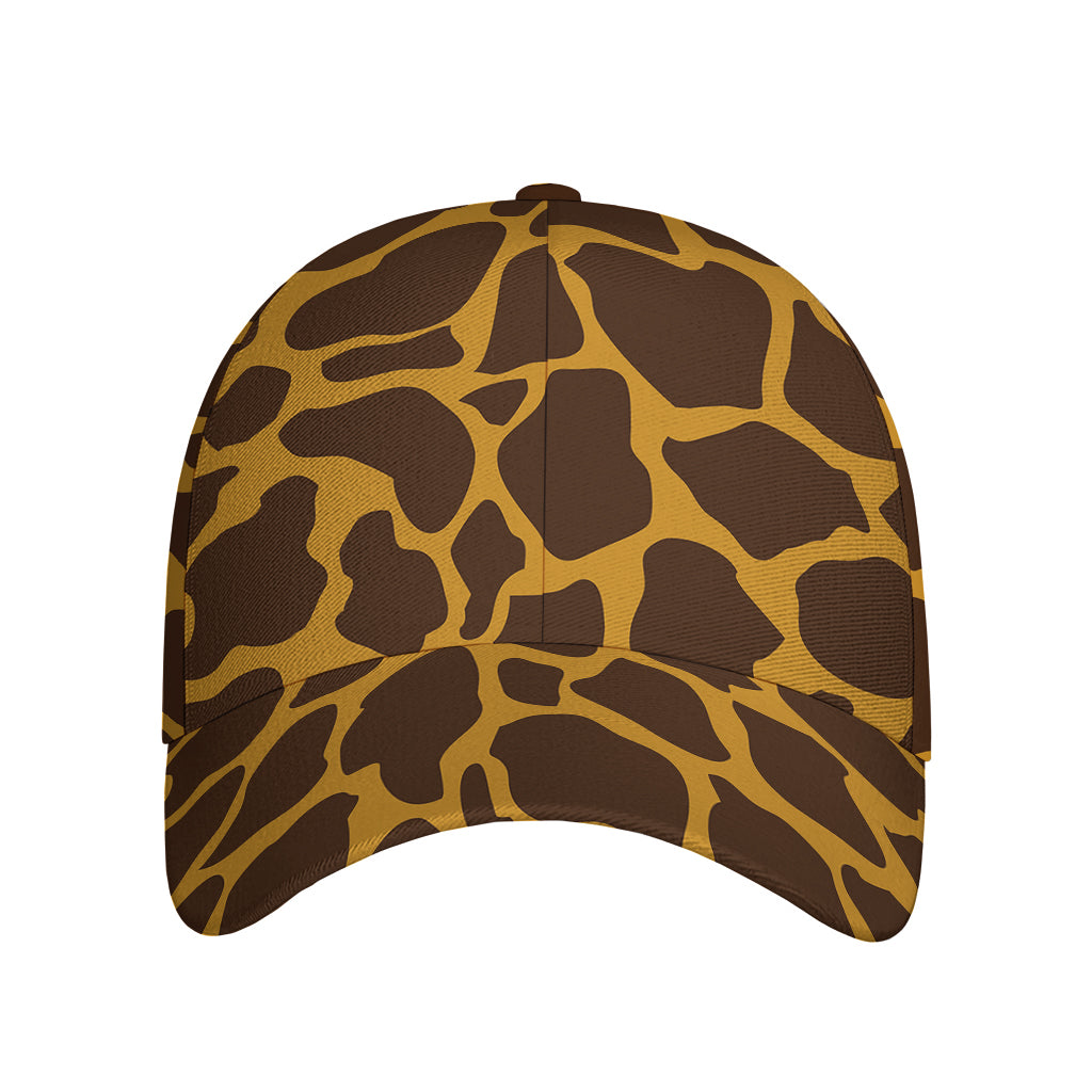 Dark Brown Cow Print Baseball Cap