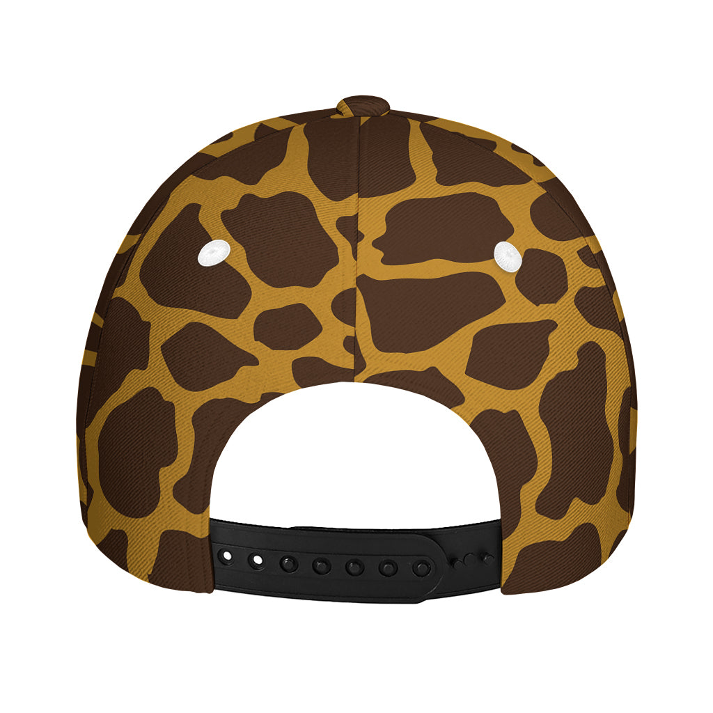 Dark Brown Cow Print Baseball Cap