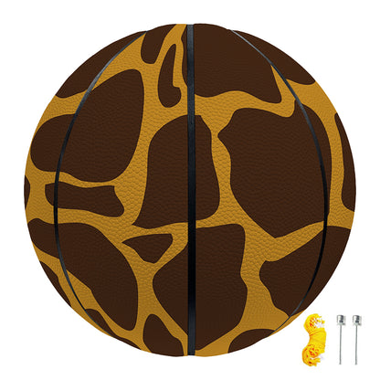Dark Brown Cow Print Basketball