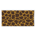 Dark Brown Cow Print Beach Towel