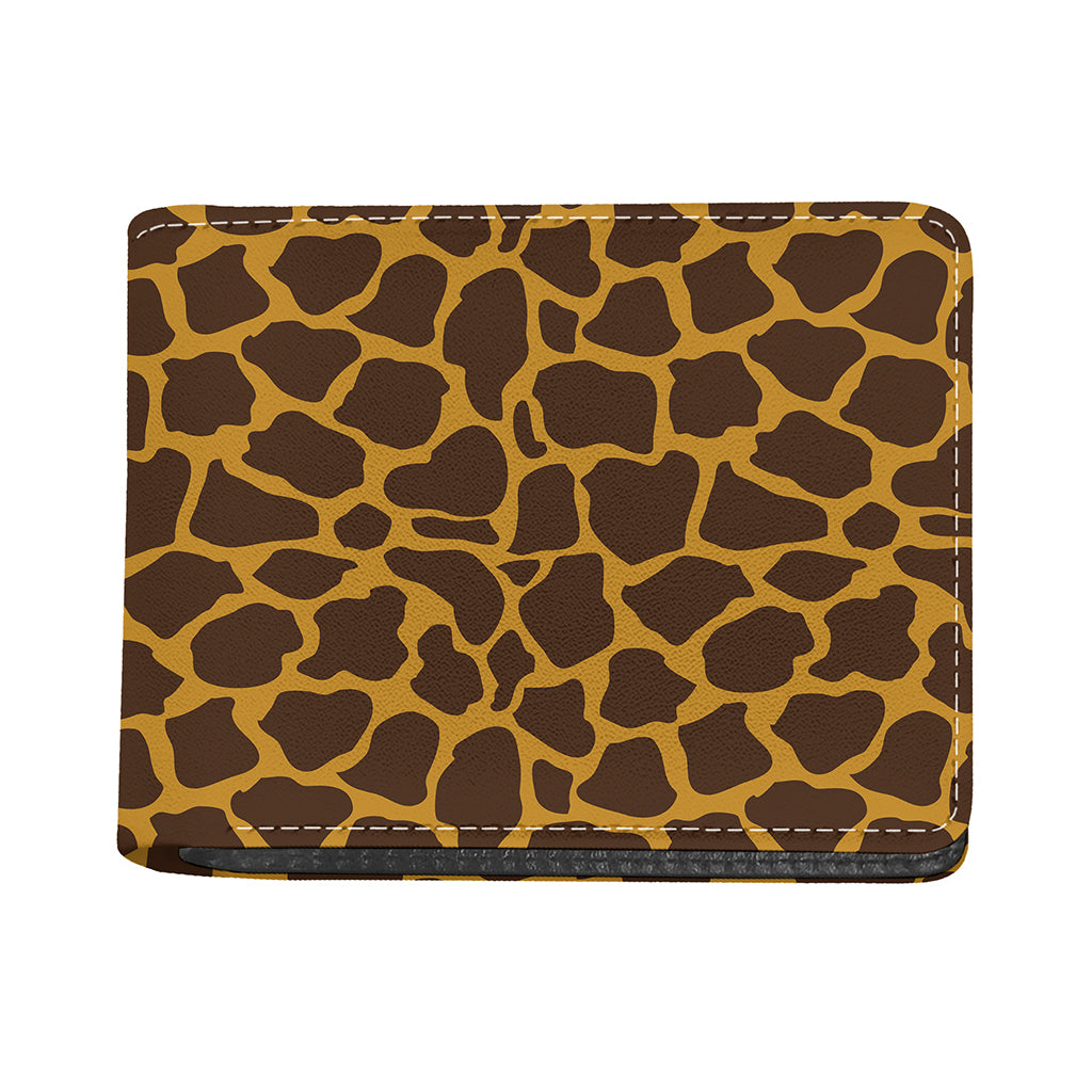 Dark Brown Cow Print Bifold Wallet