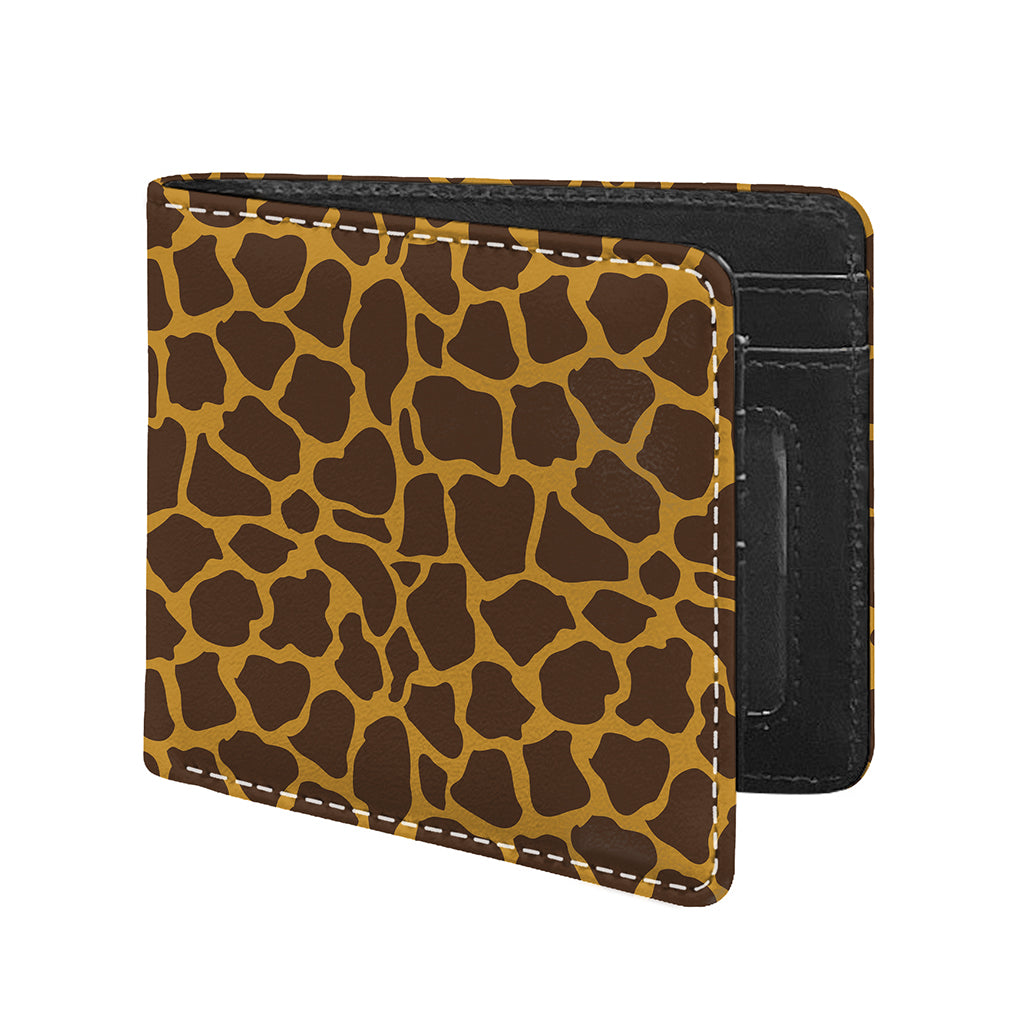 Dark Brown Cow Print Bifold Wallet