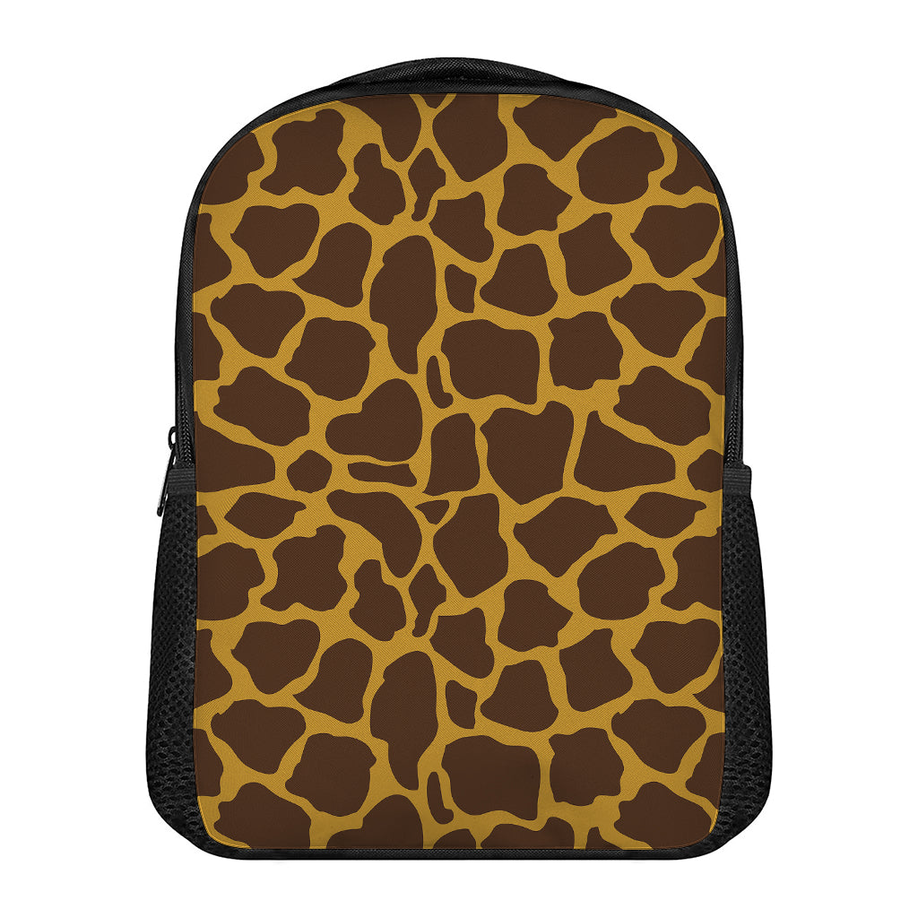 Dark Brown Cow Print Casual Backpack