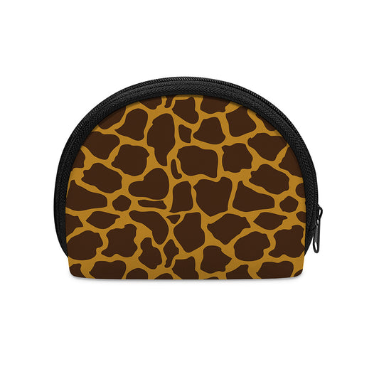 Dark Brown Cow Print Coin Purse