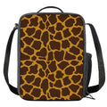 Dark Brown Cow Print Crossbody Lunch Bag