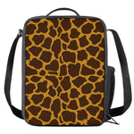 Dark Brown Cow Print Crossbody Lunch Bag