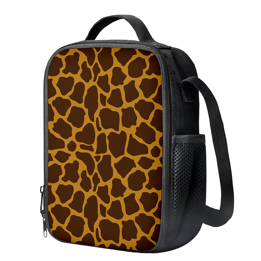 Dark Brown Cow Print Crossbody Lunch Bag