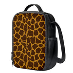 Dark Brown Cow Print Crossbody Lunch Bag