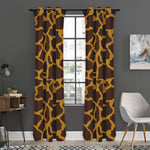 Dark Brown Cow Print Curtain