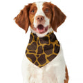 Dark Brown Cow Print Dog Bandana