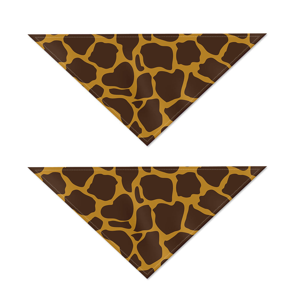 Dark Brown Cow Print Dog Bandana