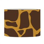 Dark Brown Cow Print Drum Lamp Shade