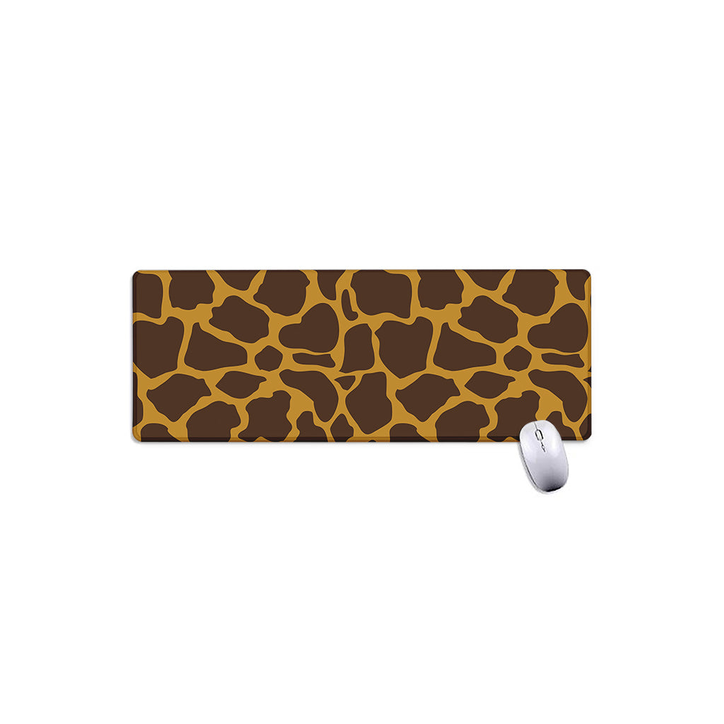 Dark Brown Cow Print Extended Mouse Pad