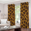 Dark Brown Cow Print Extra Wide Grommet Curtains
