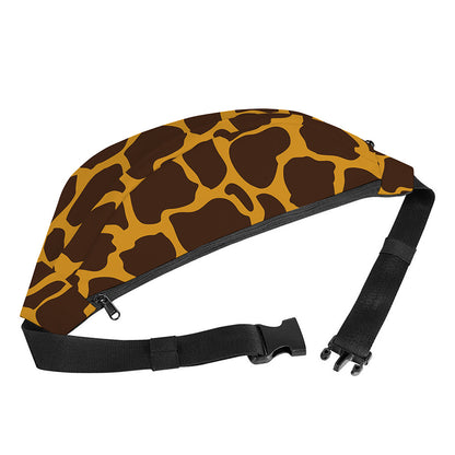 Dark Brown Cow Print Fanny Pack