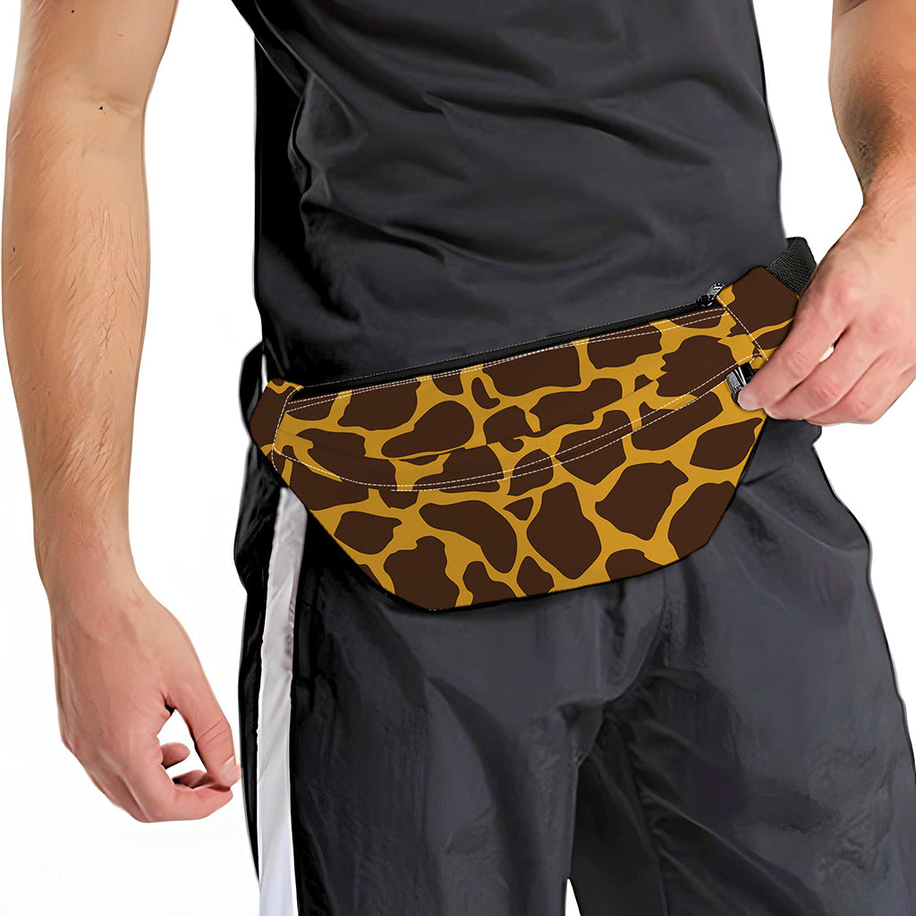 Dark Brown Cow Print Fanny Pack