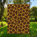 Dark Brown Cow Print Garden Flag
