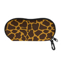 Dark Brown Cow Print Glasses Case