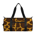 Dark Brown Cow Print Gym Bag