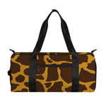 Dark Brown Cow Print Gym Bag
