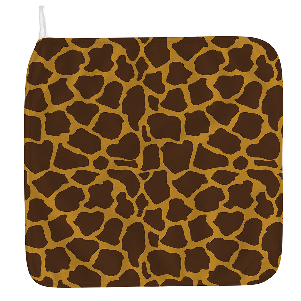Dark Brown Cow Print Hand Towel