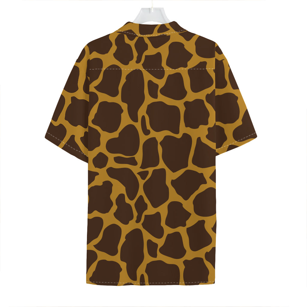 Dark Brown Cow Print Hawaiian Shirt