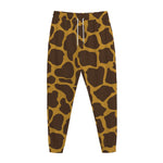 Dark Brown Cow Print Jogger Pants