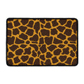 Dark Brown Cow Print Kitchen Mat