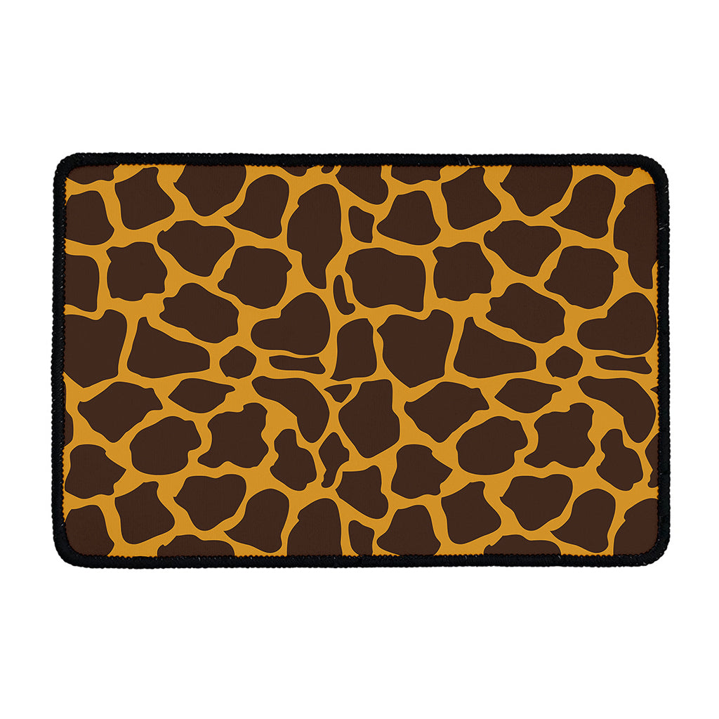 Dark Brown Cow Print Kitchen Mat