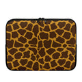 Dark Brown Cow Print Laptop Sleeve