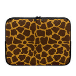 Dark Brown Cow Print Laptop Sleeve