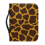 Dark Brown Cow Print Leather Bible Cover