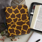Dark Brown Cow Print Leather Bible Cover