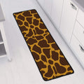 Dark Brown Cow Print Long Kitchen Mat