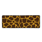 Dark Brown Cow Print Long Kitchen Mat