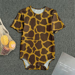 Dark Brown Cow Print Men's Bodysuit