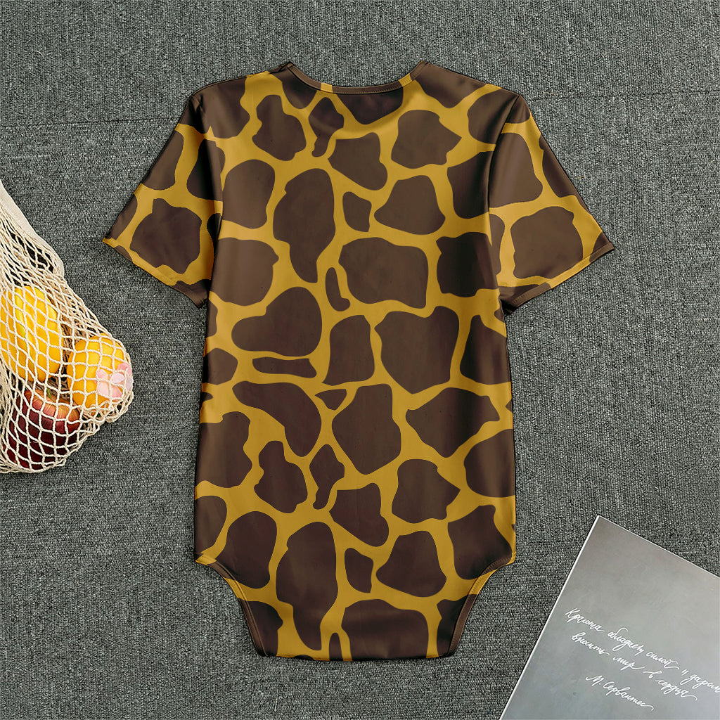 Dark Brown Cow Print Men's Bodysuit