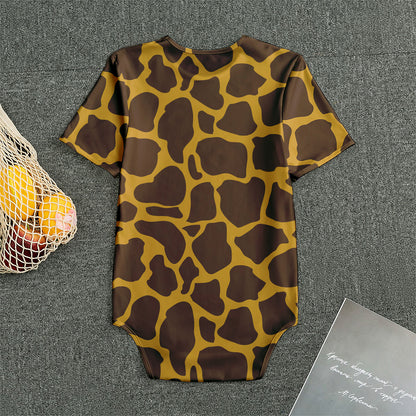 Dark Brown Cow Print Men's Bodysuit