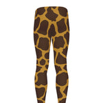 Dark Brown Cow Print Men's leggings