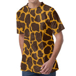 Dark Brown Cow Print Men's Velvet T-Shirt