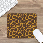 Dark Brown Cow Print Mouse Pad