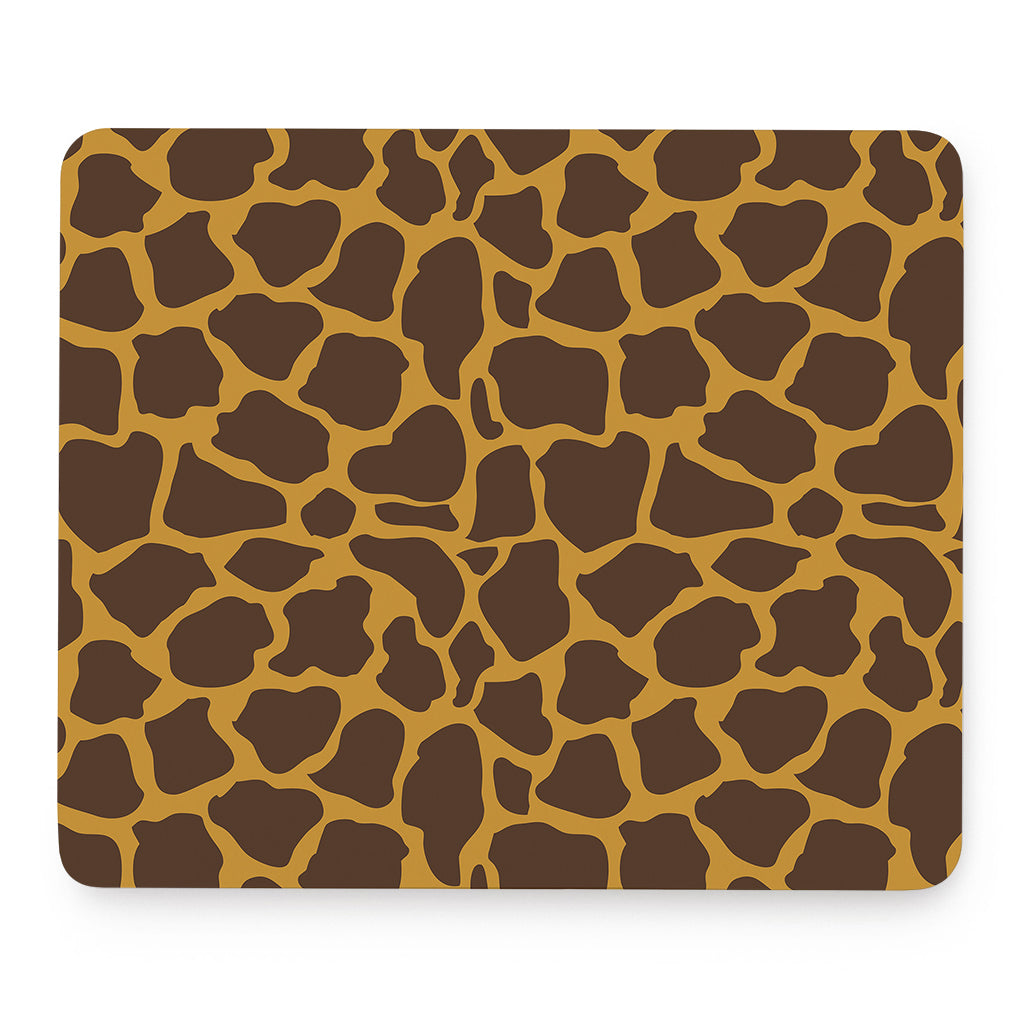 Dark Brown Cow Print Mouse Pad